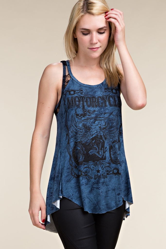 Motorcycle blue
