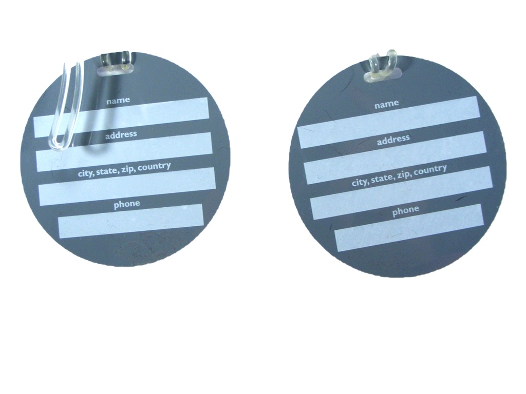 Luggage Tags White back