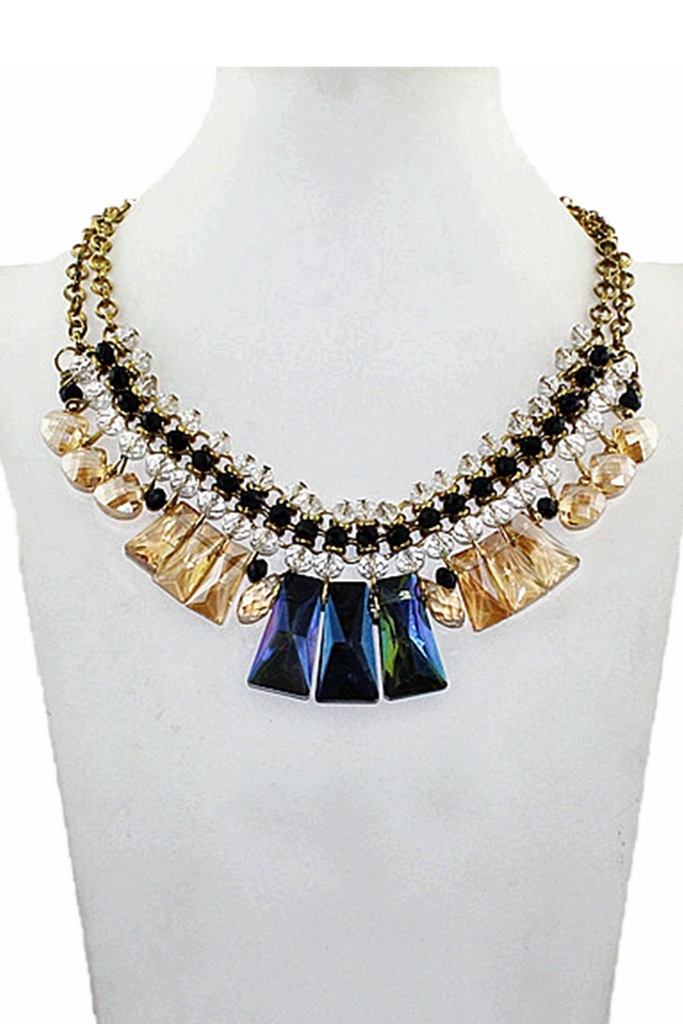  Blue Gold Rect. Crystal