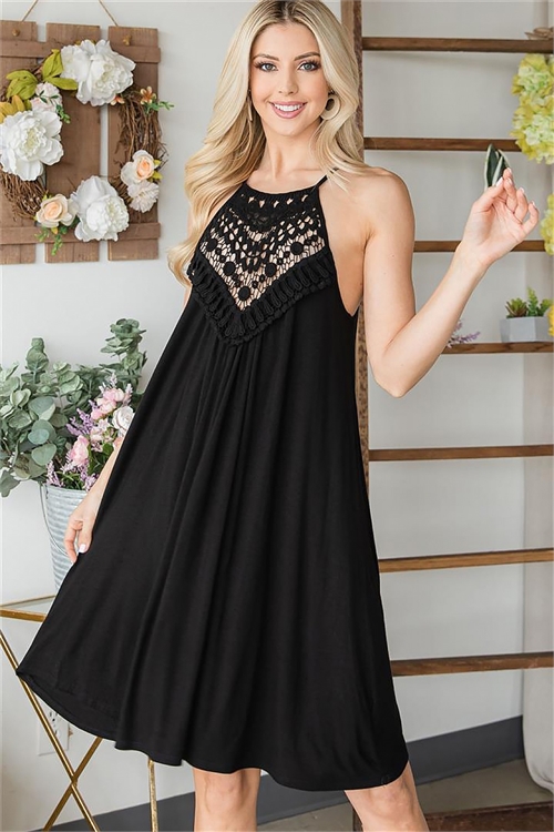  Crochet Mini Dress