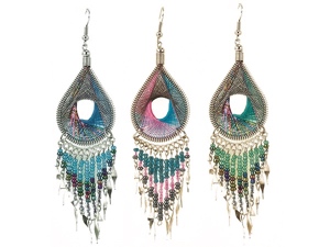 Thread Earrings (Closed Teardrop Large)