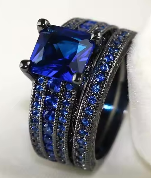 Blue Stone Wedding Set