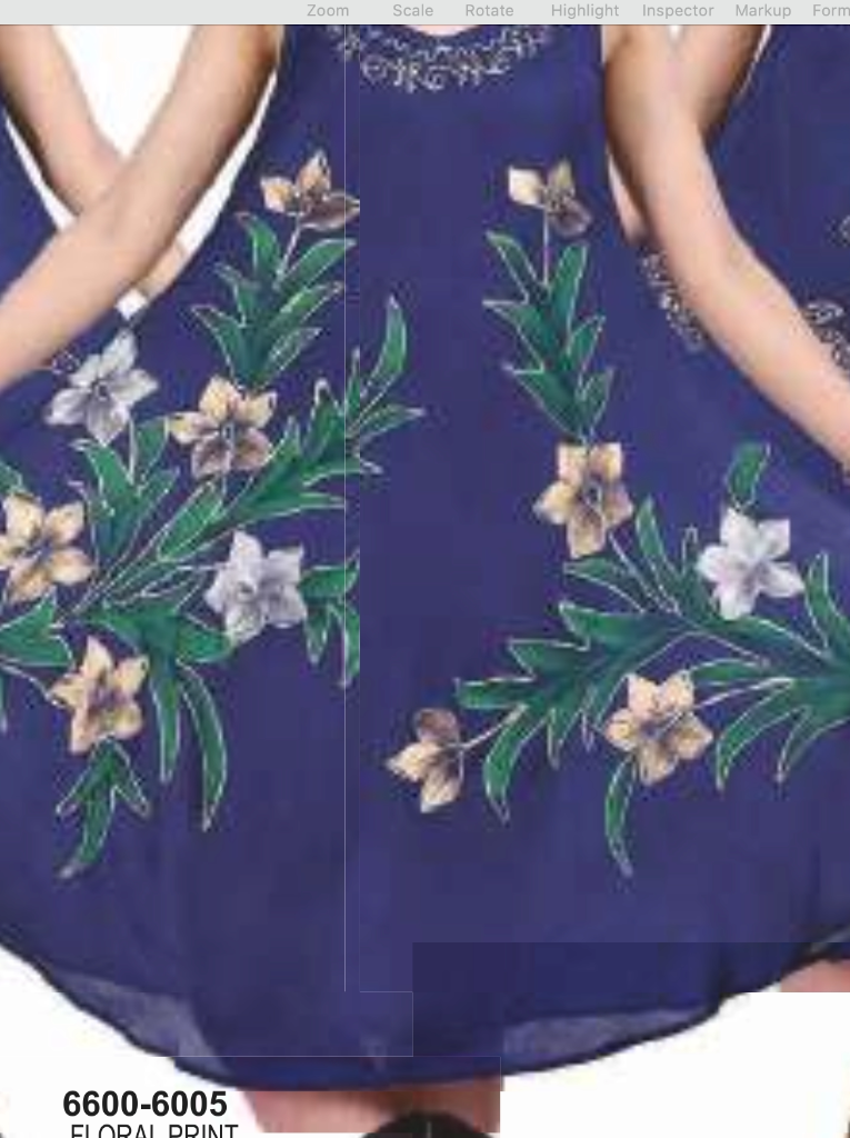 Navy Colored Floral Dress