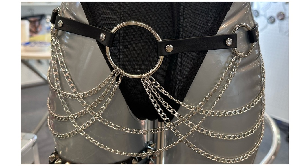 Leather and Chain Belt