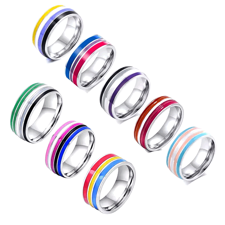 Pride Flag Rings