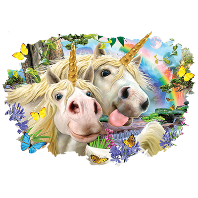 Selfie Unicorn Youth Tropical Blue (Medium)