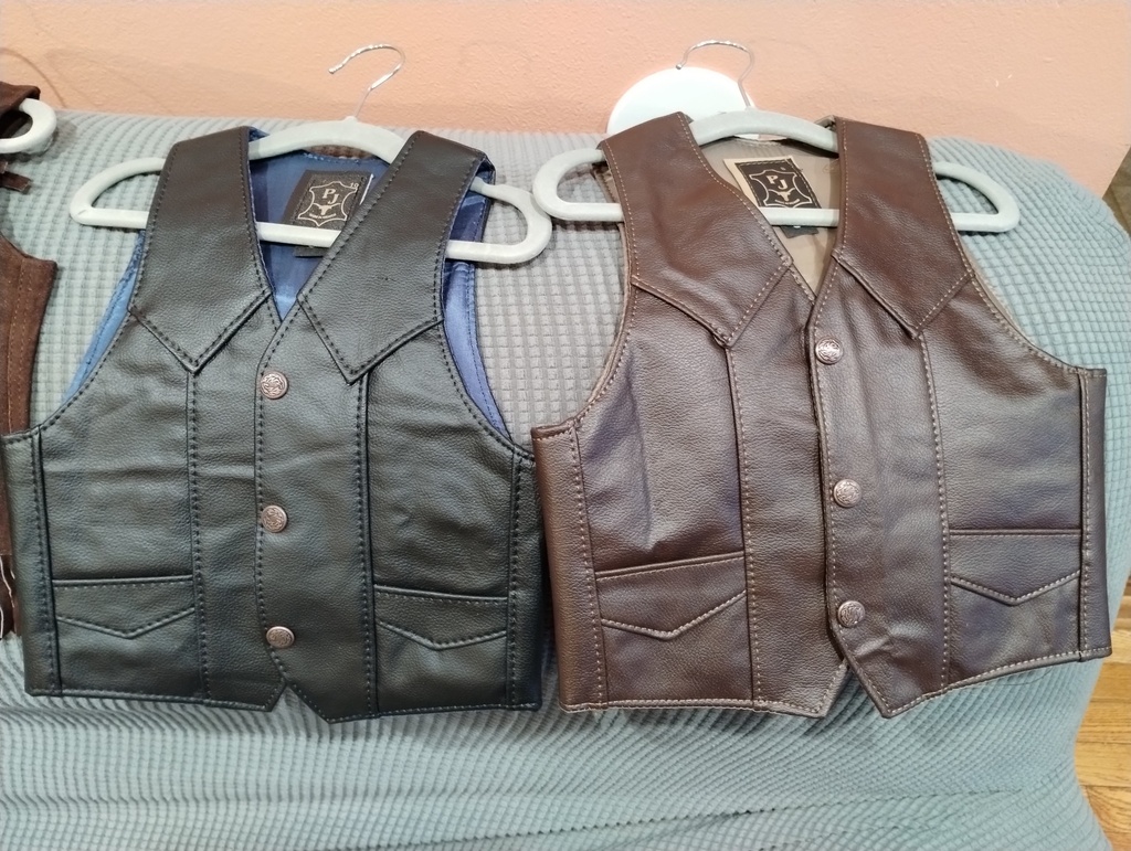 Kid's Vegan Leather Vest 