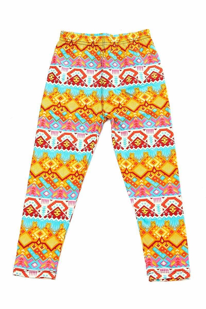  Orange Pattern Leggings 