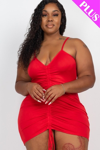 Ruched Front Curvy Dress