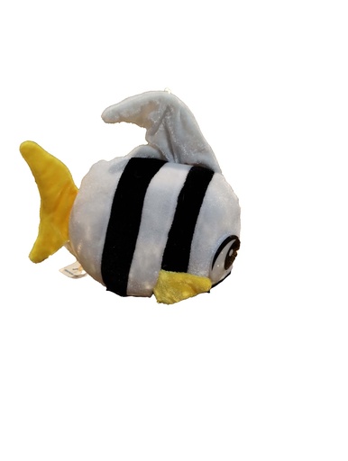 Black and White Big Fish Stuffed Toy