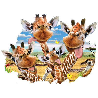 Giraffe Selfie Adult
